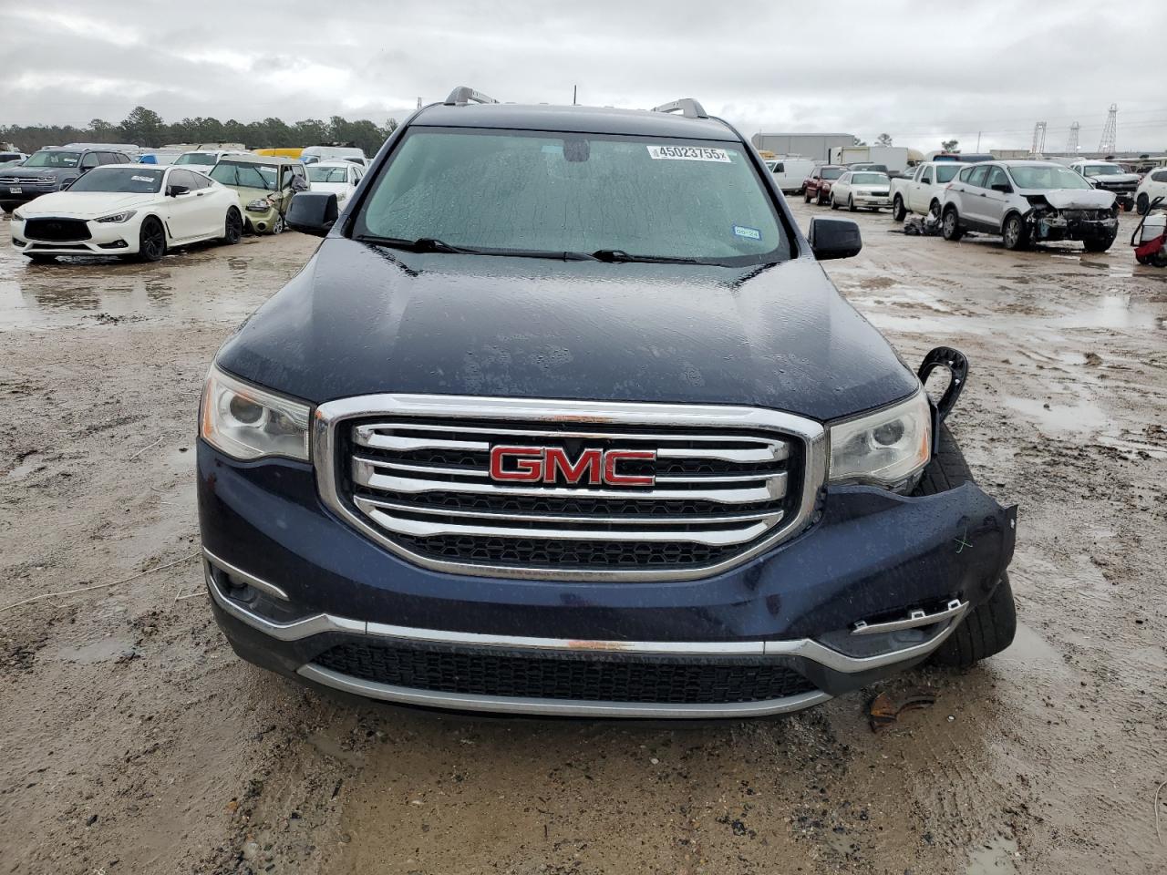 2017 GMC Acadia VIN 1GKKNMLS9HZ196644 Copart auction photo, front end / undercarriage damage thumbnail 5