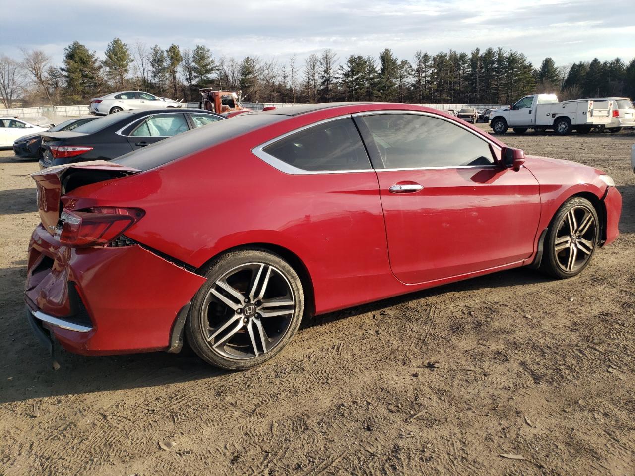 2016 Honda Accord VIN 1HGCT2B0XGA001613 Copart auction photo, rear end / front end damage thumbnail 3