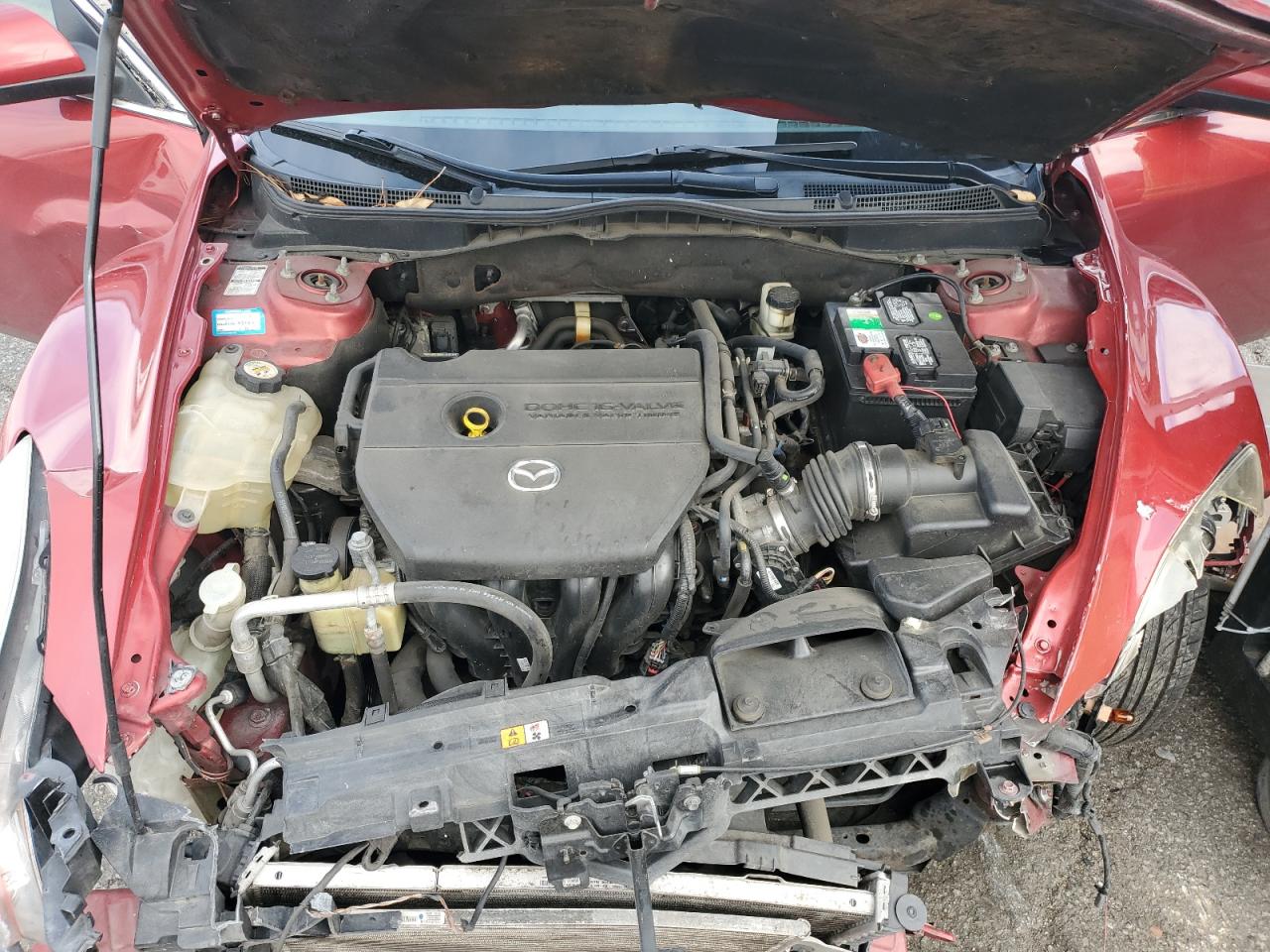 2010 Mazda 6 VIN 1YVHZ8BHXA5M12919 Copart auction photo, front end / side damage thumbnail 12