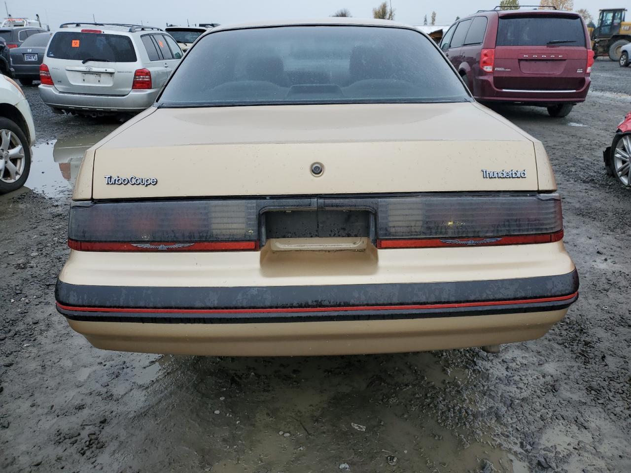 1987 Ford Thunderbird VIN 1FABP64W7HH137025 Copart auction photo, front end damage thumbnail 6