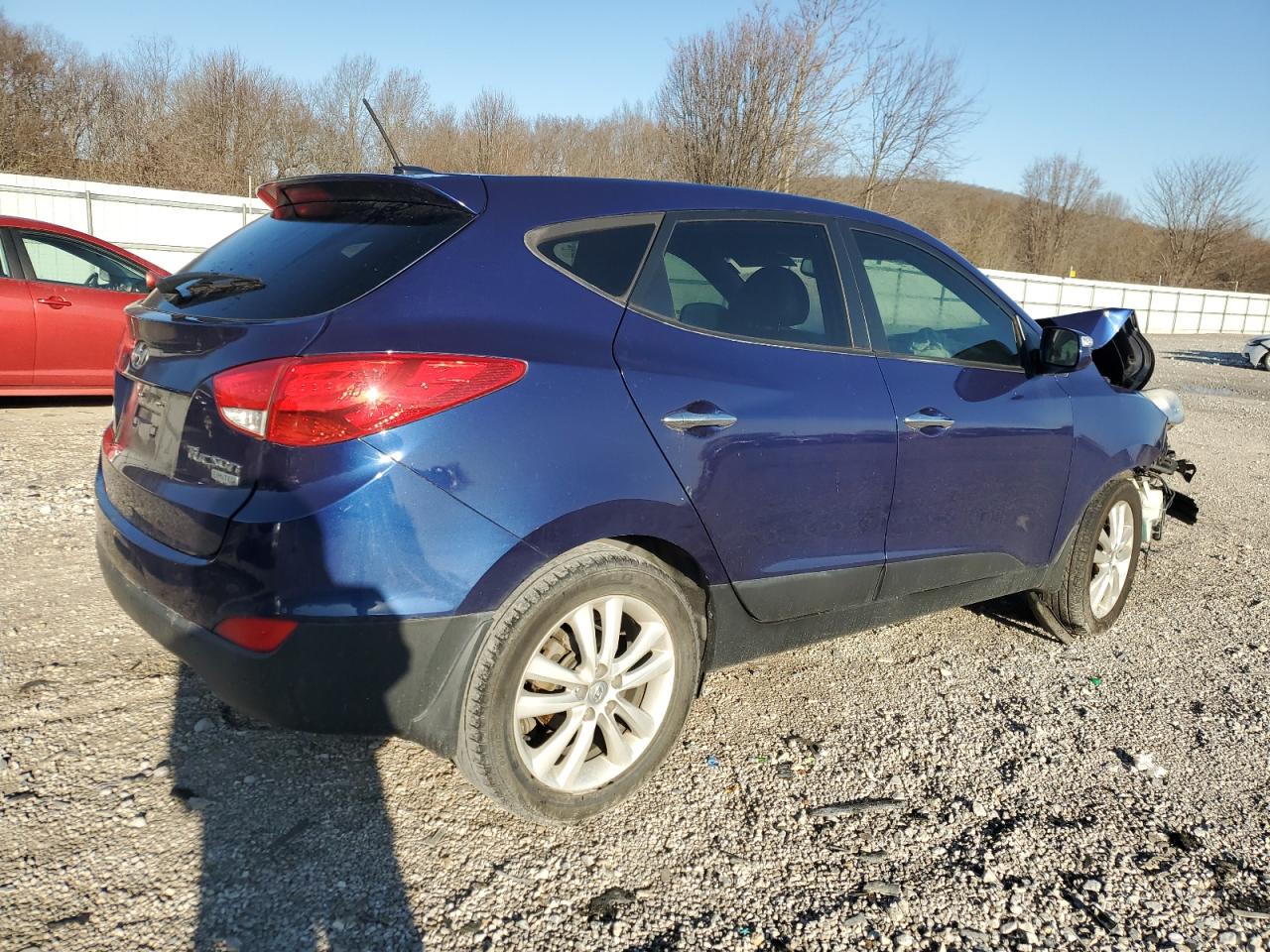 2012 Hyundai Tucson VIN KM8JU3AC6CU456872 Copart auction photo, front end / side damage thumbnail 3