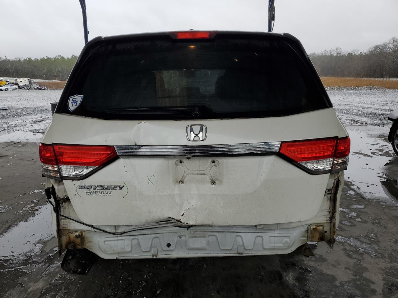 2015 Honda Odyssey VIN 5FNRL5H60FB066899 Copart auction photo, rear end damage thumbnail 6