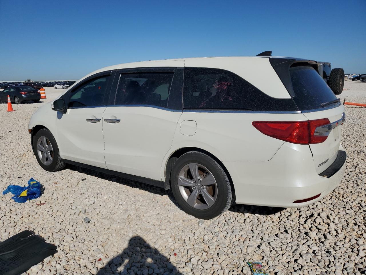 2019 Honda Odyssey VIN 5FNRL6H71KB071098 Copart auction photo, front end / rear end damage thumbnail 2