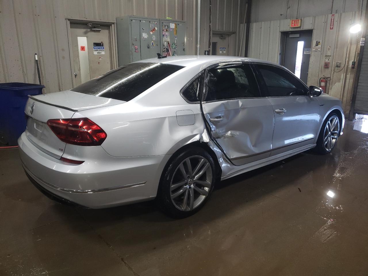 2017 Volkswagen Passat VIN 1VWDT7A33HC030062 Copart auction photo, side damage thumbnail 3