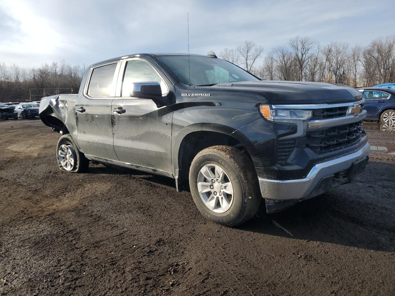 2022 Chevrolet Silverado VIN 1GCUDDET0NZ506950 Copart auction photo, rear end / side damage thumbnail 4
