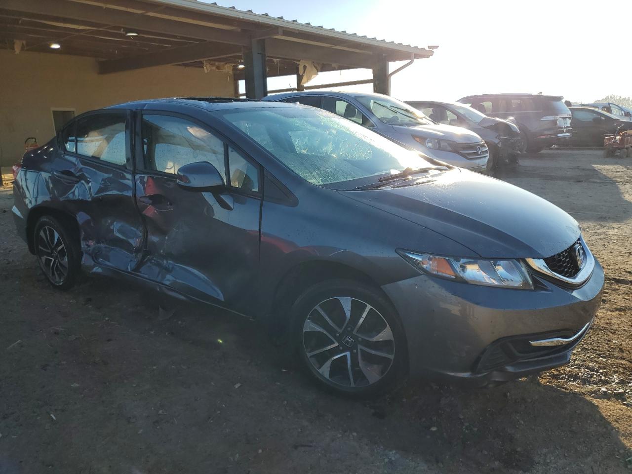 2013 Honda Civic VIN 19XFB2F81DE033065 Copart auction photo, side damage thumbnail 4