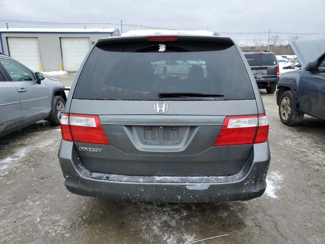2007 Honda Odyssey VIN 5FNRL38427B086706 Copart auction photo, side damage thumbnail 6