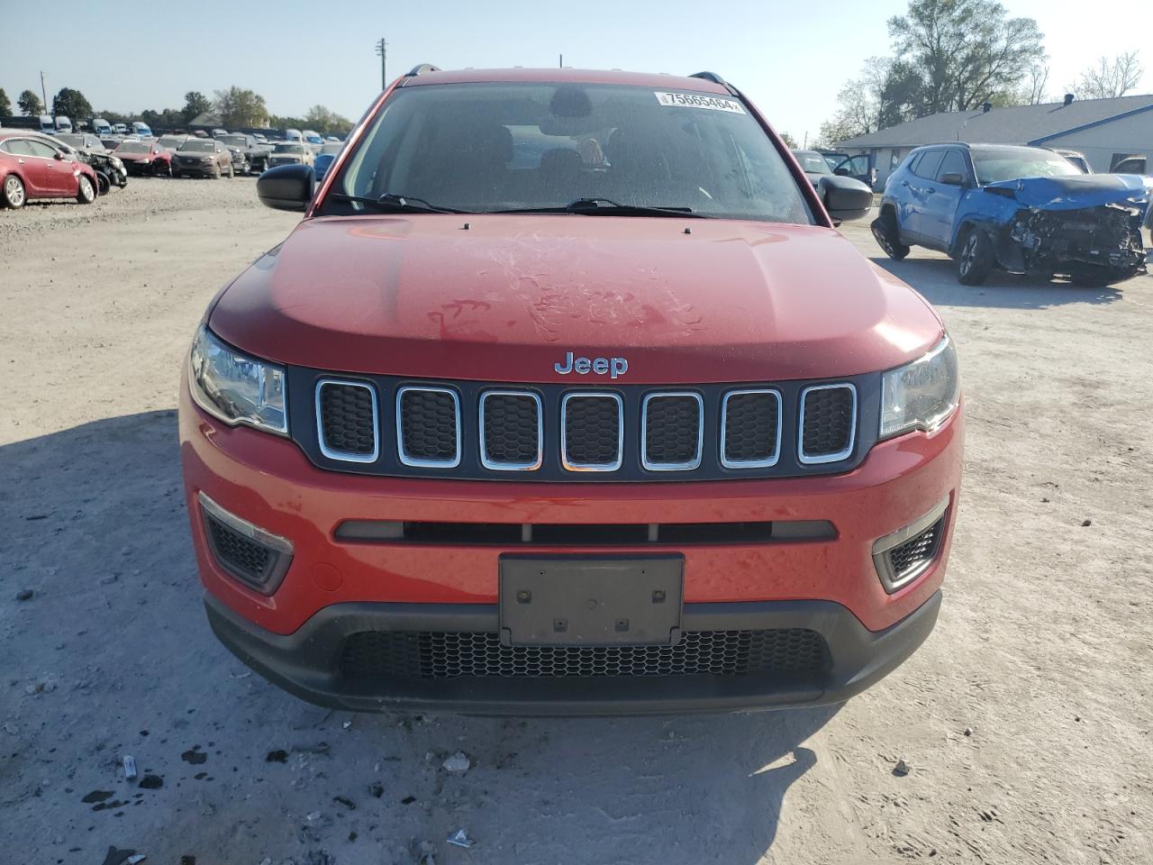 2018 Jeep Compass VIN 3C4NJCAB0JT137836 Copart auction photo, rear end damage thumbnail 5