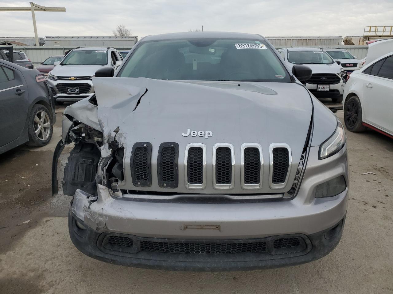 2014 Jeep Grand Cherokee VIN 1C4PJMAB1EW121482 Copart auction photo, front end damage thumbnail 5