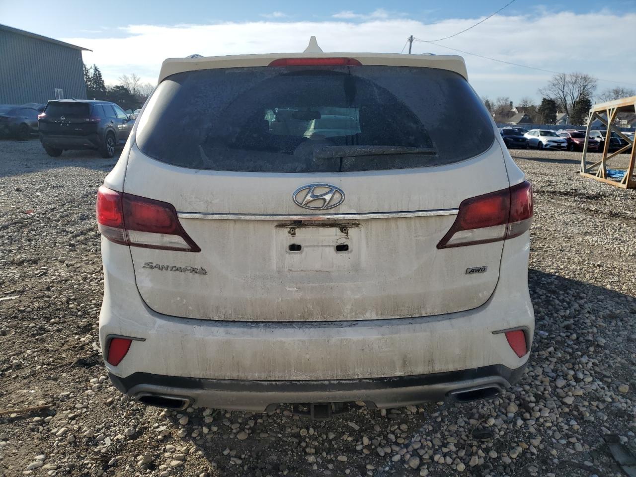 2017 Hyundai Santa Fe VIN KM8SMDHFXHU204320 Copart auction photo, front end damage thumbnail 6