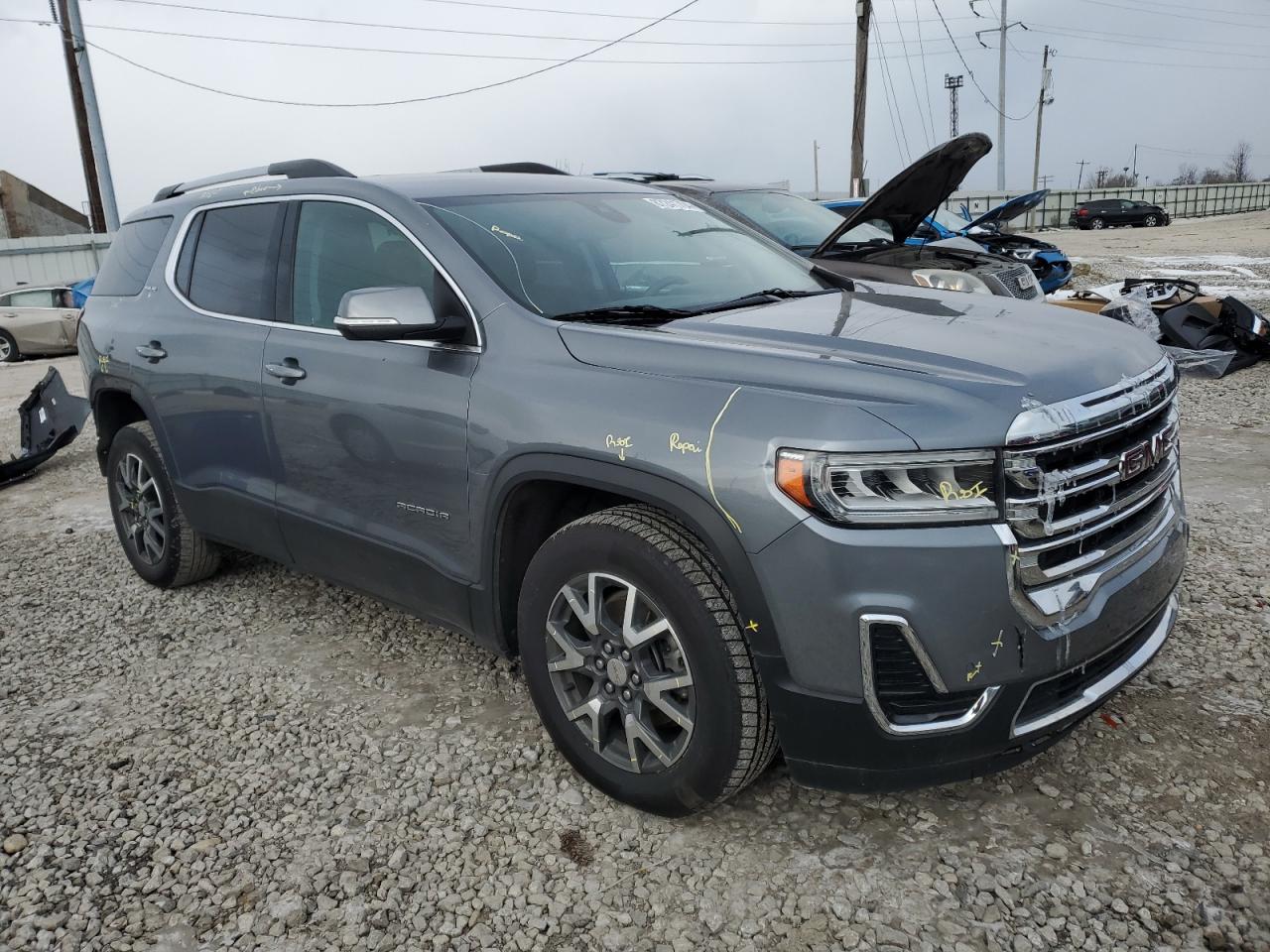 2021 GMC Acadia VIN 1GKKNRLS8MZ111266 Copart auction photo, rear end damage thumbnail 4