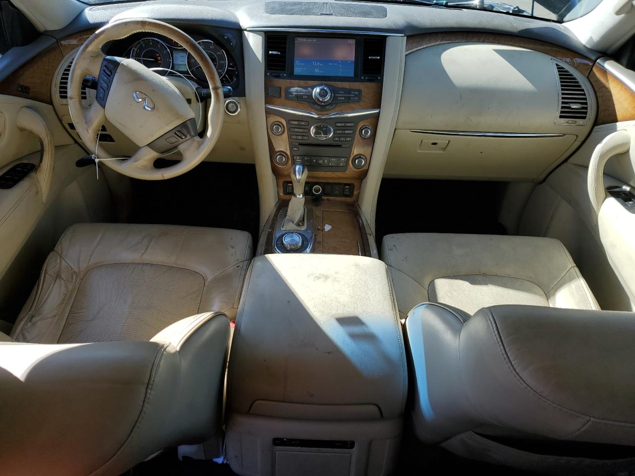 2011 Infiniti QX56 VIN JN8AZ2NC4B9303181 Copart auction photo, side / front end damage thumbnail 8