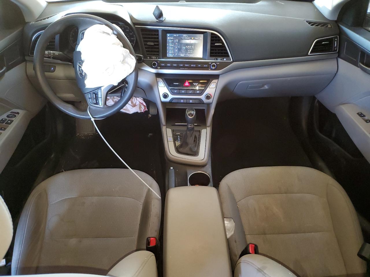 2017 Hyundai Elantra VIN 5NPD84LF5HH128086 Copart auction photo, front end damage thumbnail 8