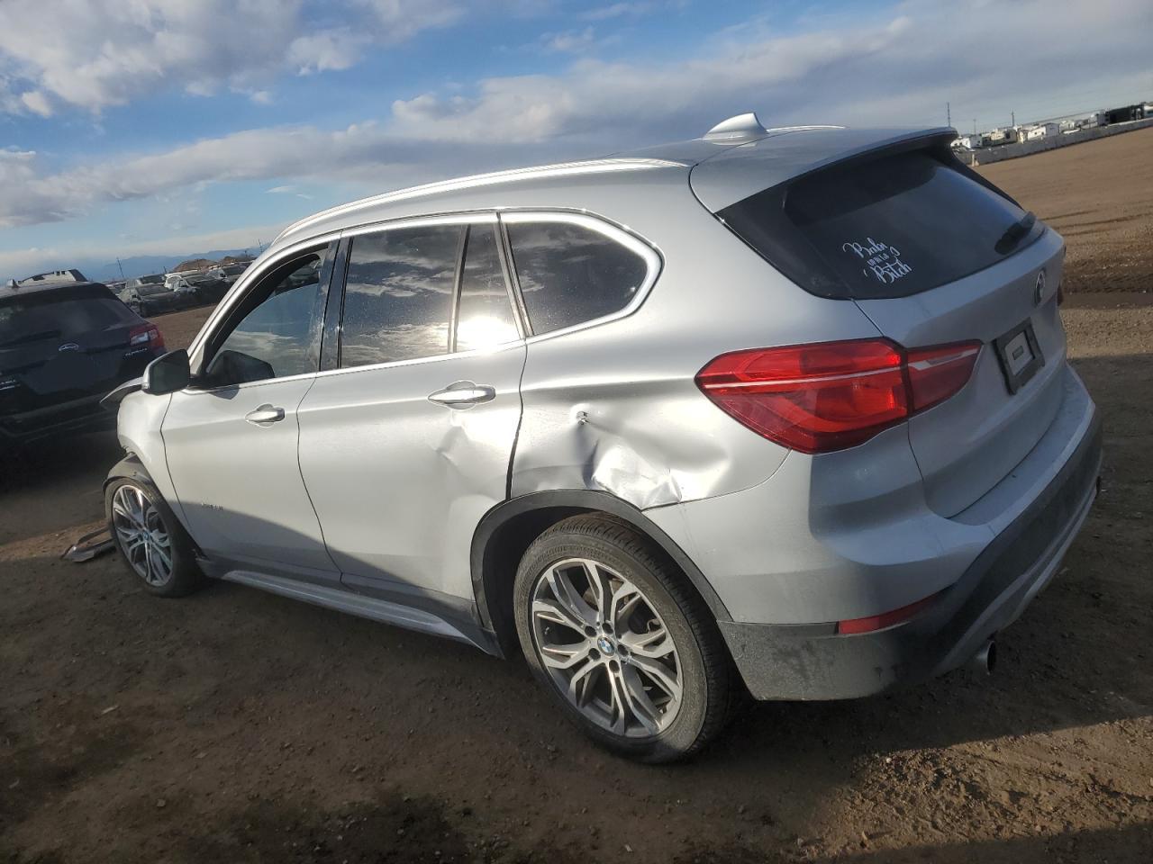 2017 BMW X1 VIN WBXHT3Z38H4A54746 Copart auction photo, front end / rear end damage thumbnail 2