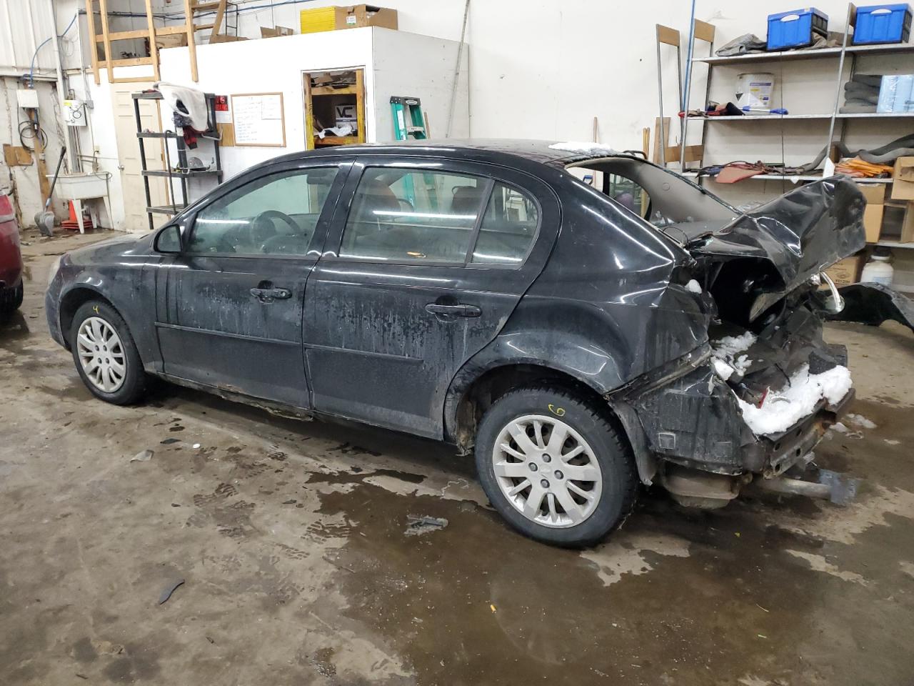 2010 Chevrolet Cobalt VIN 1G1AD5F56A7224254 Copart auction photo, rear end / side damage thumbnail 2
