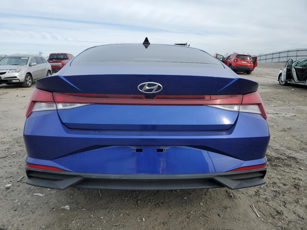 2021 Hyundai Elantra VIN 5NPLM4AG5MH019558 Copart auction photo, front end / side damage thumbnail 6