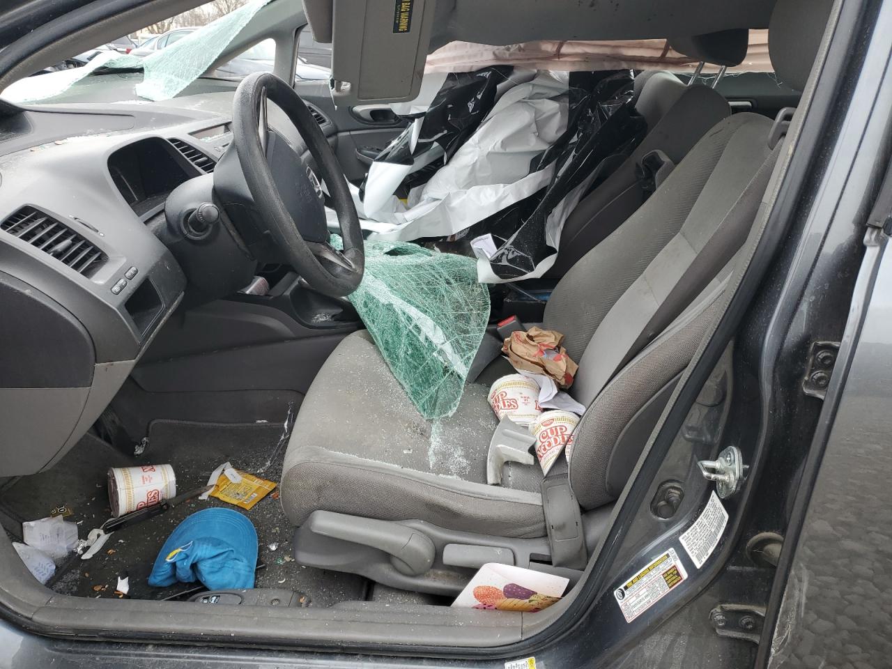 2009 Honda Civic VIN 19XFA16529E026829 Copart auction photo, all over damage thumbnail 7