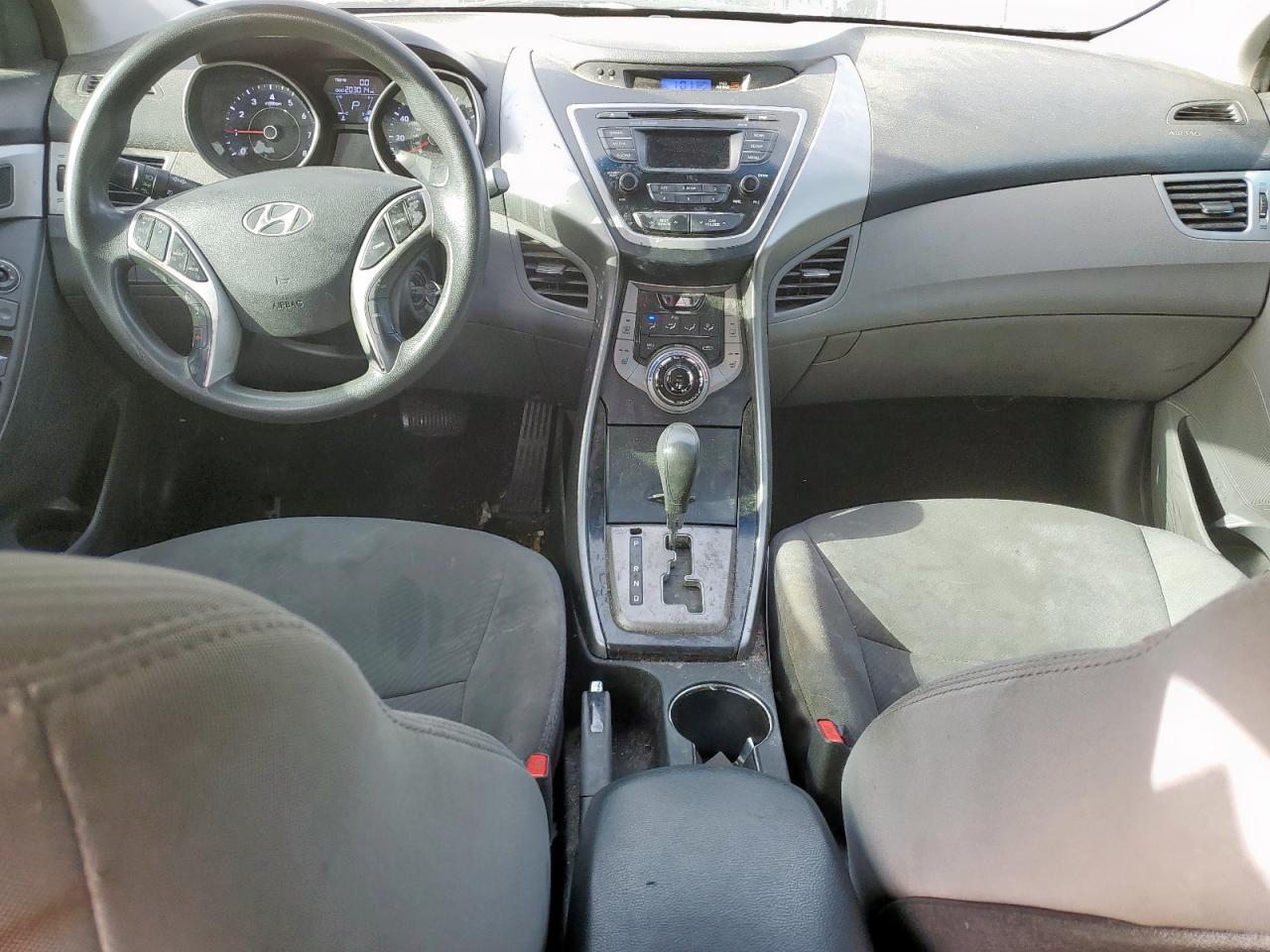 2013 Hyundai Elantra VIN 5NPDH4AE4DH394767 Copart auction photo, front end / side damage thumbnail 8