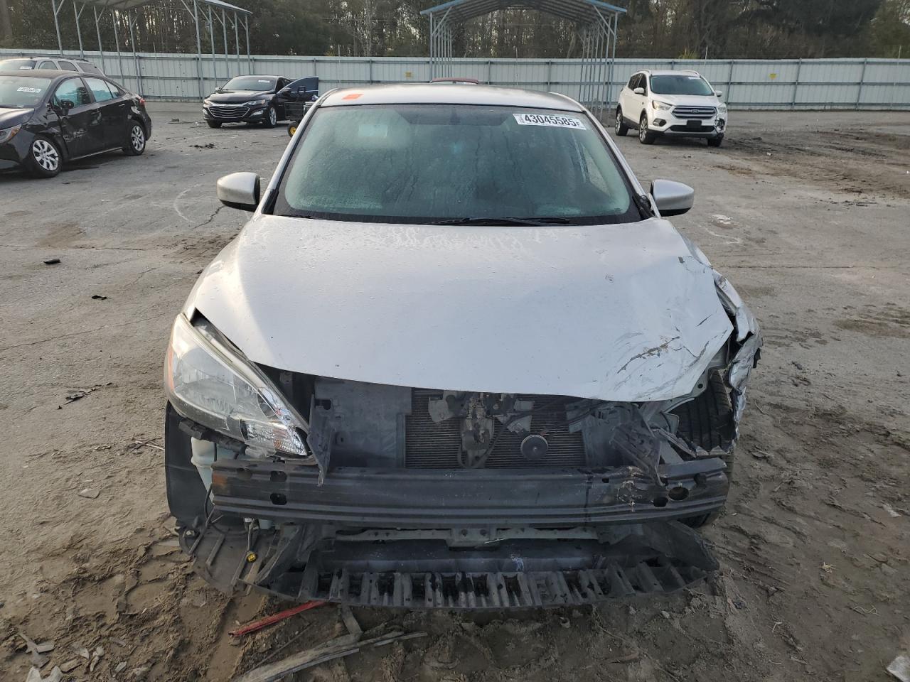 2014 Nissan Sentra VIN 3N1AB7AP7EY224885 Copart auction photo, front end / side damage thumbnail 5