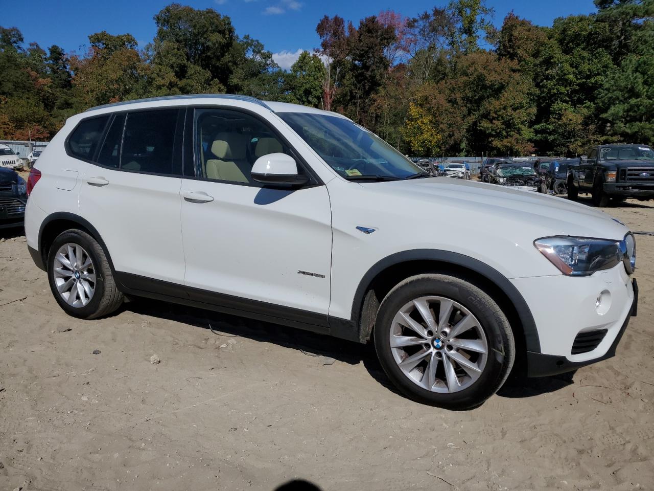2017 BMW X3 VIN 5UXWX9C54H0D97923 Copart auction photo, front end / minor dent/scratches damage thumbnail 4