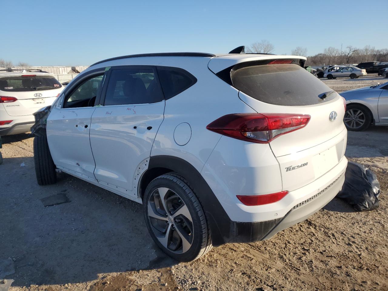 2018 Hyundai Tucson VIN KM8J33A2XJU758186 Copart auction photo, all over damage thumbnail 2