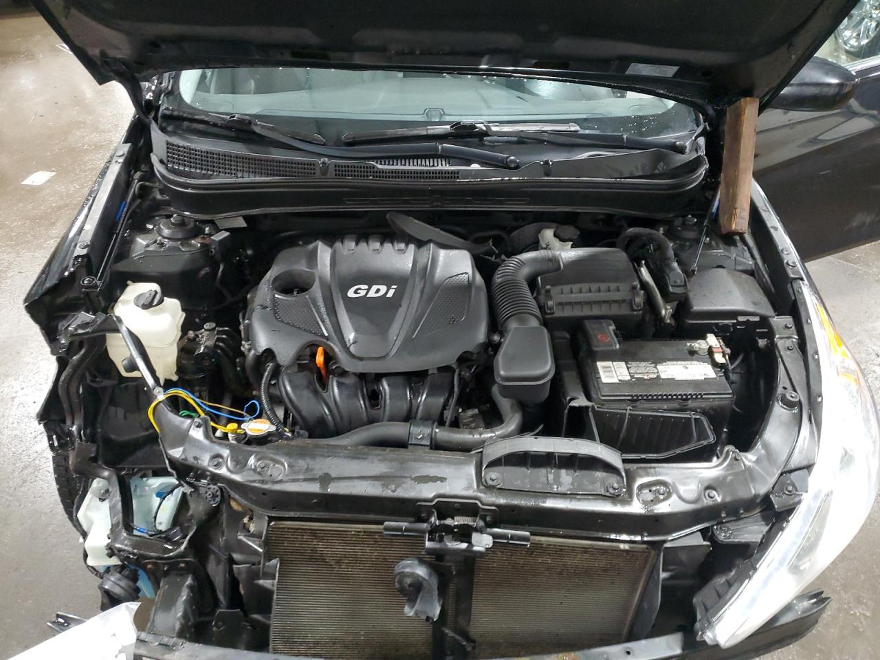 2012 Hyundai Sonata VIN 5NPEB4AC7CH358509 Copart auction photo, front end / top/roof damage thumbnail 12