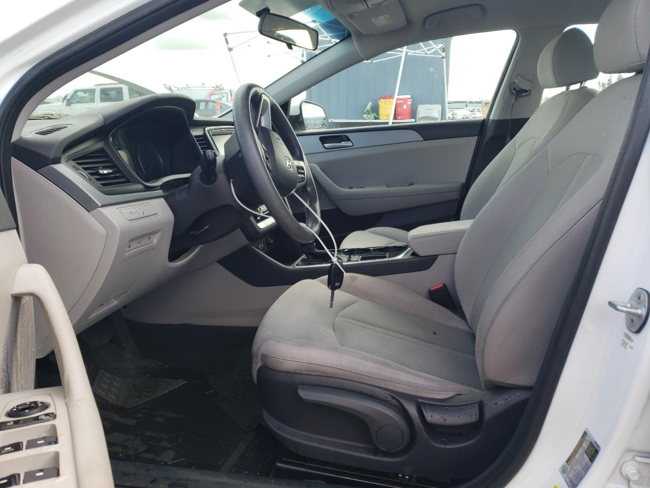 2019 Hyundai Sonata VIN 5NPE24AF9KH779902 Copart auction photo, front end / side damage thumbnail 7