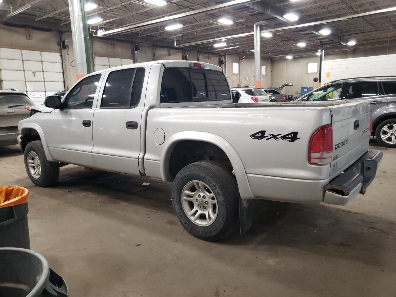 2004 Dodge Dakota VIN 1D7HG38N34S508009 Copart auction photo, front end damage thumbnail 2
