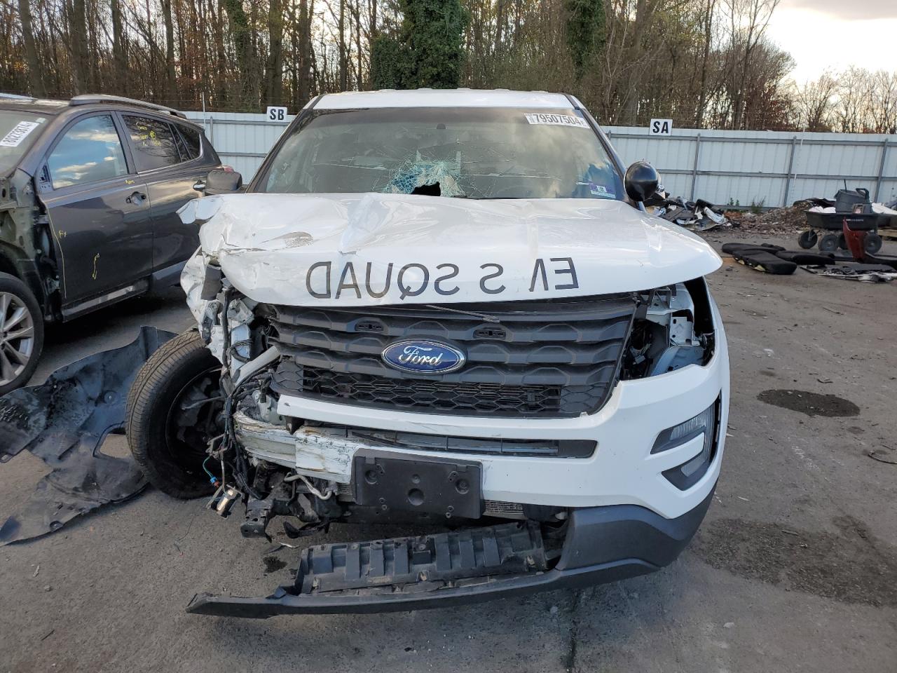 2018 Ford Explorer VIN 1FM5K8AR0JGC77425 Copart auction photo, front end / side damage thumbnail 5