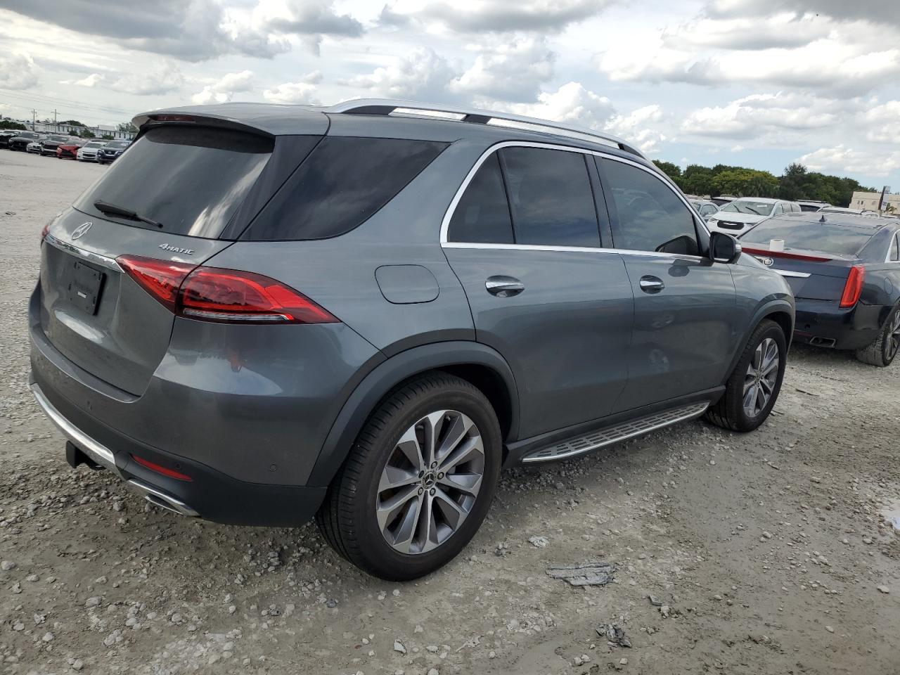 2022 Mercedes-Benz GLE VIN 4JGFB4KB5NA698600 Copart auction photo, side / front end damage thumbnail 3