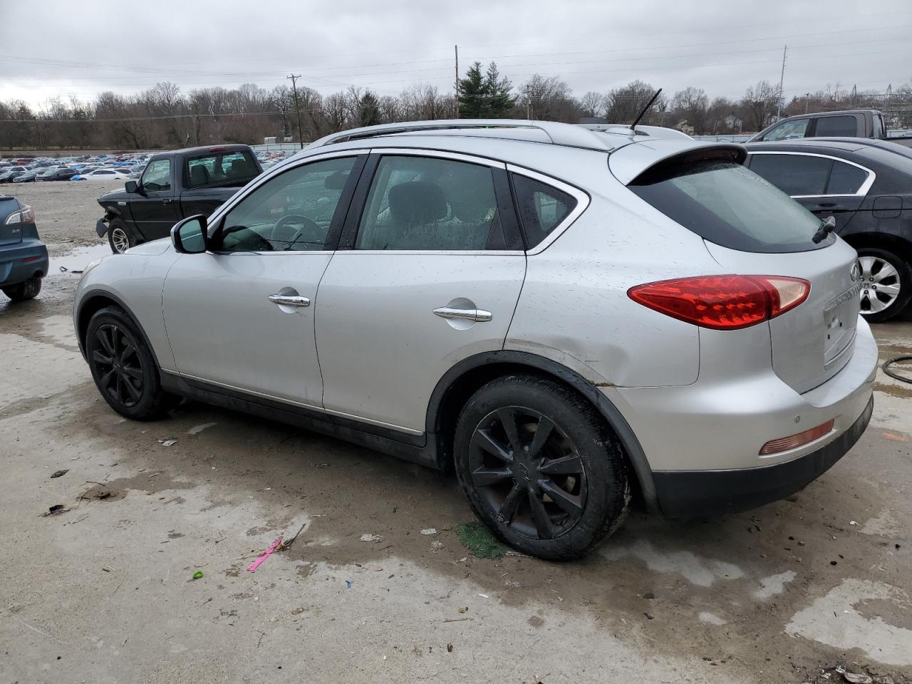 2013 Infiniti EX VIN JN1BJ0HR7DM482119 Copart auction photo, side / rear end damage thumbnail 2