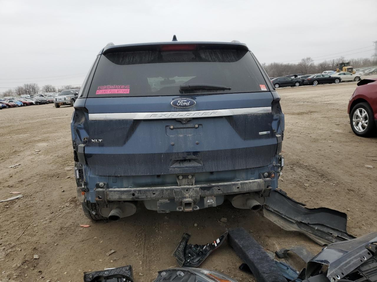 2017 Ford Explorer VIN 1FM5K8DHXHGD08418 Copart auction photo, front end / rear end damage thumbnail 6
