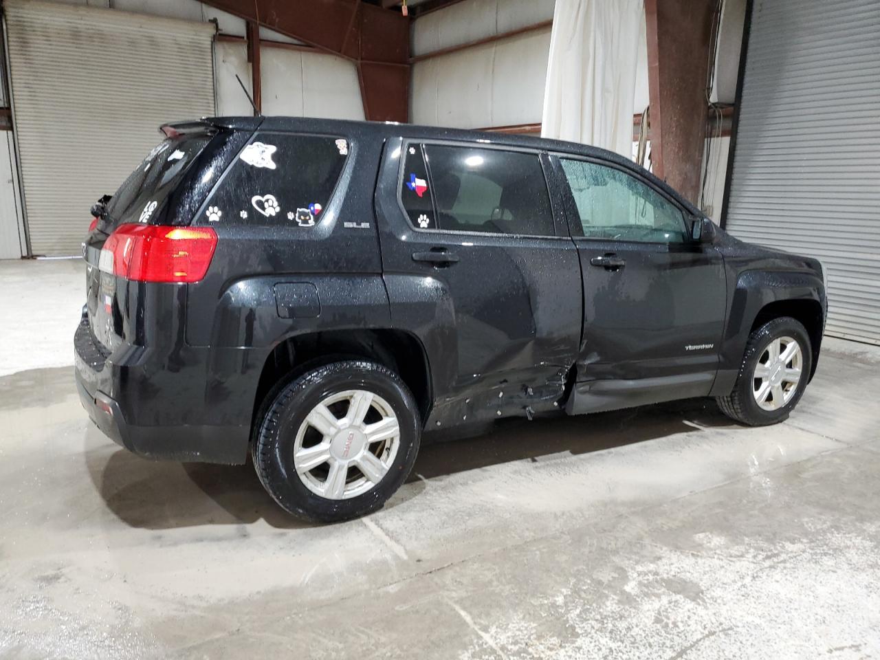 2014 GMC Terrain VIN 2GKALMEK6E6335036 Copart auction photo, side damage thumbnail 3