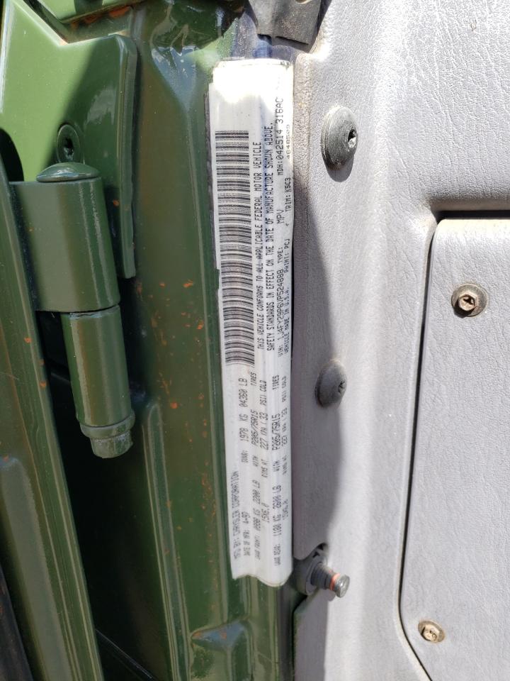1997 Jeep Wrangler VIN 1J4FY29P6VP524888 Copart auction photo, minor dent/scratches damage thumbnail 12