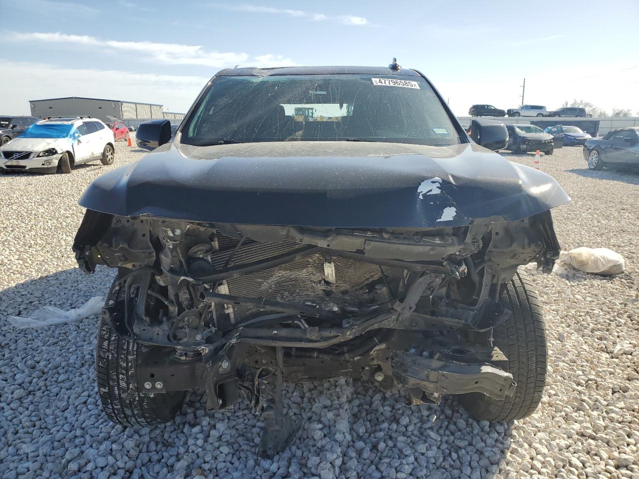 2021 Chevrolet Tahoe VIN 1GNSCNKD7MR136017 Copart auction photo, front end / all over damage thumbnail 5
