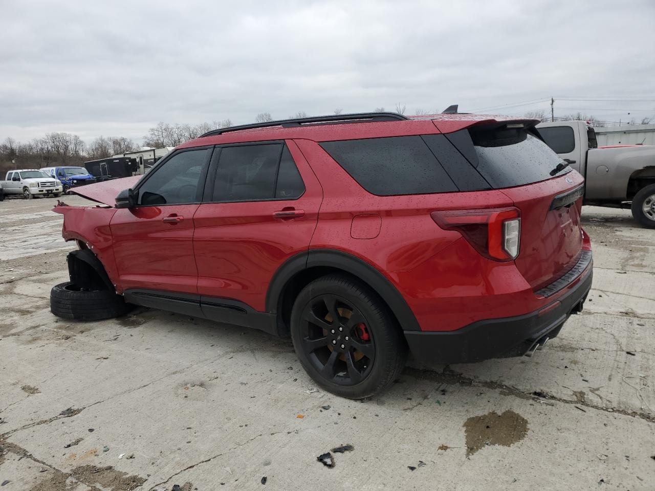 2023 Ford Explorer VIN 1FM5K8GC8PGA24719 Copart auction photo, front end damage thumbnail 2
