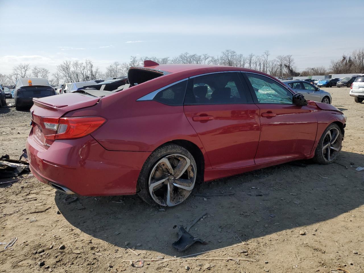 2019 Honda Accord VIN 1HGCV1F36KA000718 Copart auction photo, rollover damage thumbnail 3