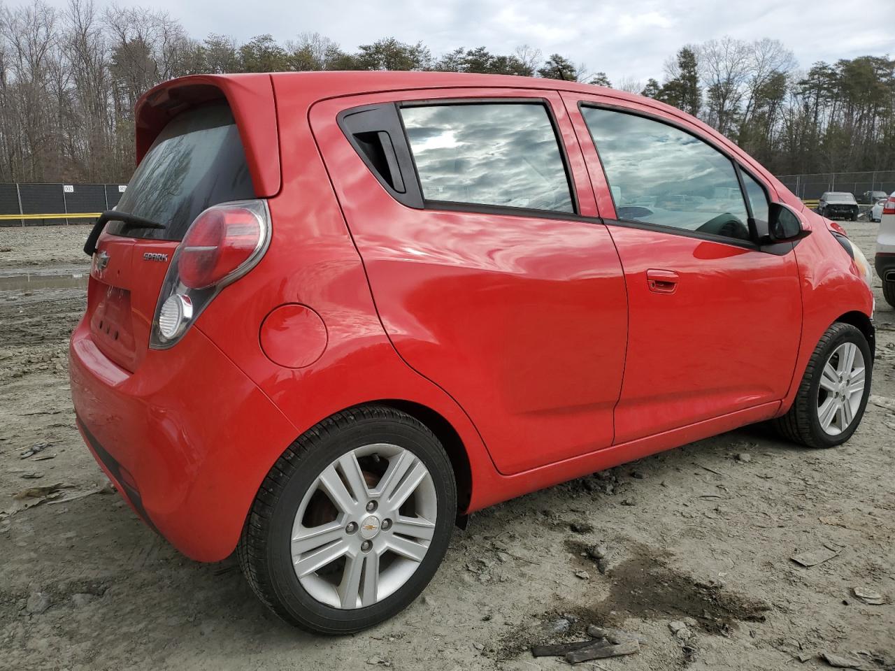 2014 Chevrolet Spark VIN KL8CB6S95EC586523 Copart auction photo, front end / side damage thumbnail 3