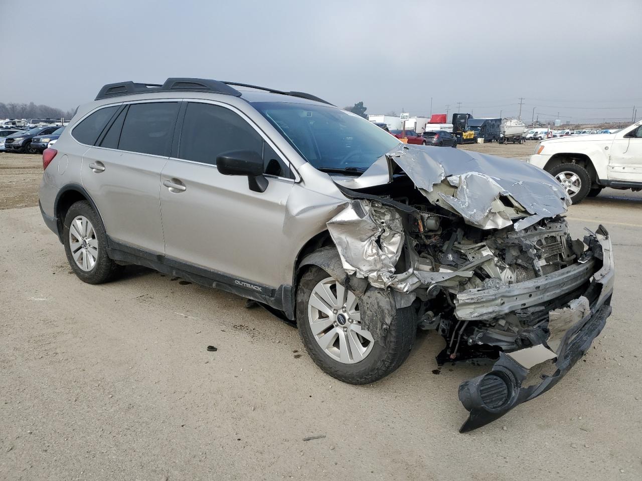 2019 Subaru Outback VIN 4S4BSABC2K3244794 Copart auction photo, front end / undercarriage damage thumbnail 4
