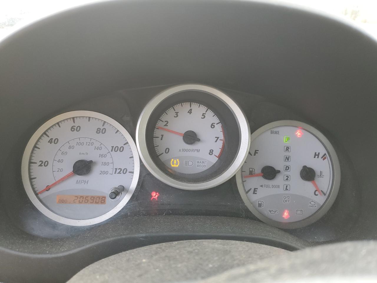 2005 Toyota RAV 4 VIN JTEGD20V550048932 Copart auction photo, front end damage thumbnail 9