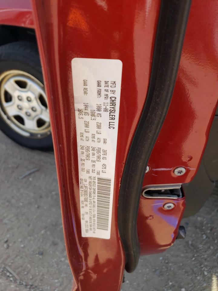 2009 Jeep Liberty (Patriot) VIN 1J8FF28B39D176985 Copart auction photo, side / front end damage thumbnail 12