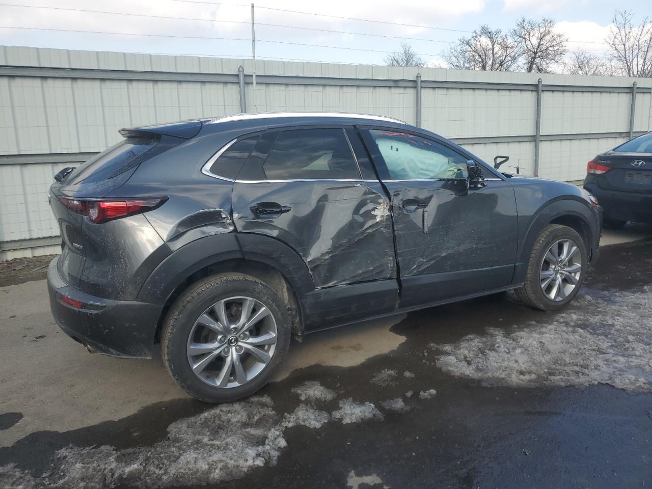 2022 Mazda CX-30 VIN 3MVDMBDL7NM455517 Copart auction photo, side damage thumbnail 3