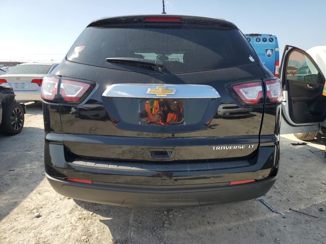 2016 Chevrolet Traverse VIN 1GNKRHKD1GJ121595 Copart auction photo, front end / side damage thumbnail 6