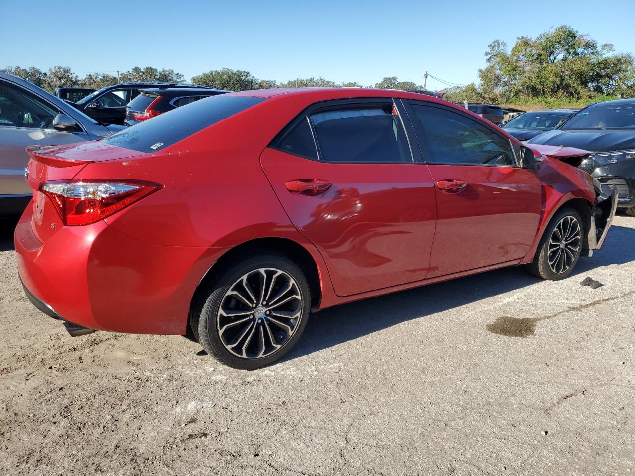 2014 Toyota Corolla VIN 2T1BURHE5EC011705 Copart auction photo, frame damage damage thumbnail 3