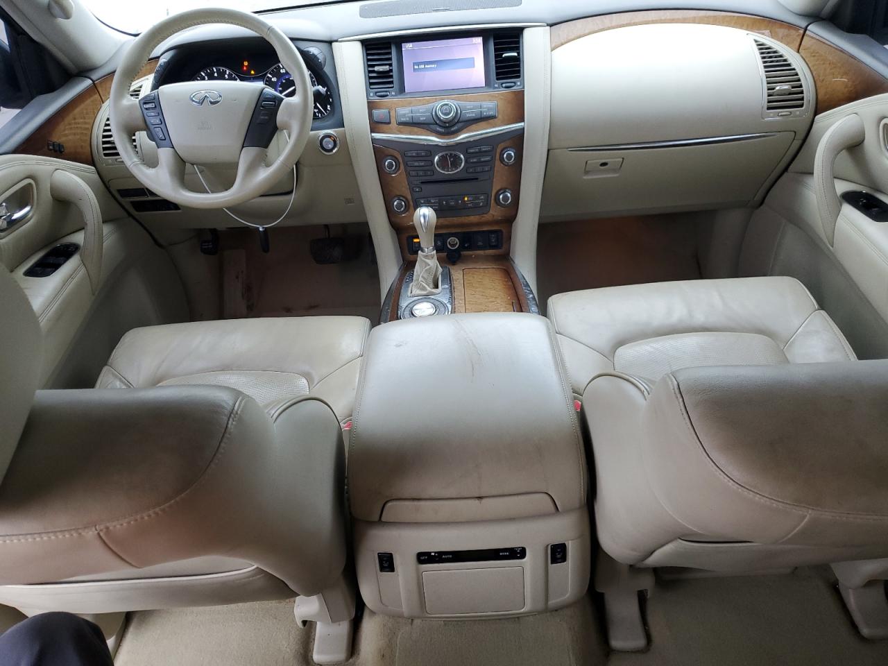 2012 Infiniti QX56 VIN JN8AZ2NF4C9517714 Copart auction photo, front end damage thumbnail 8