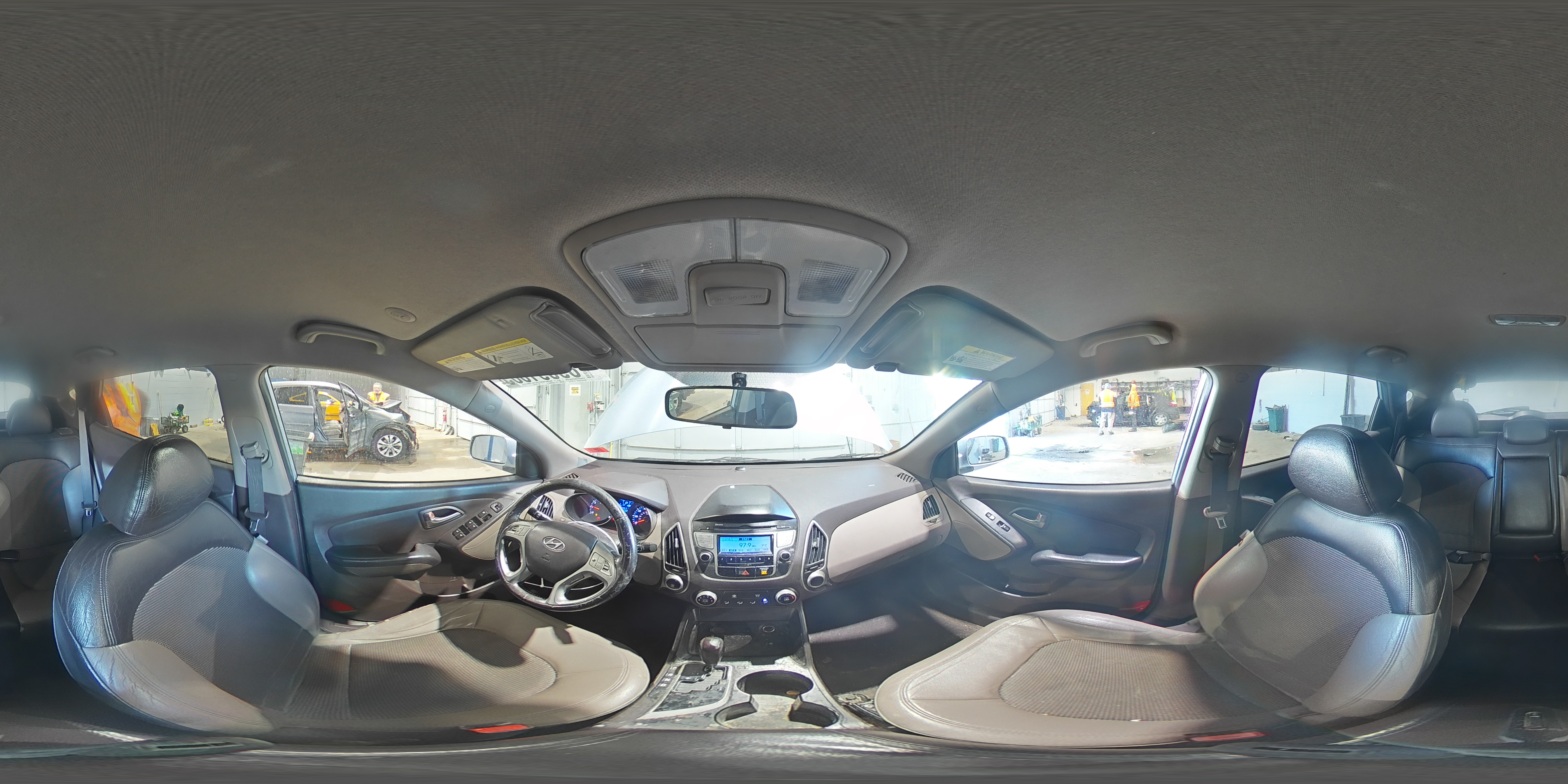 2010 Hyundai Tucson VIN KM8JUCAC6AU053732 Copart auction photo, frame damage / rear end damage thumbnail 14