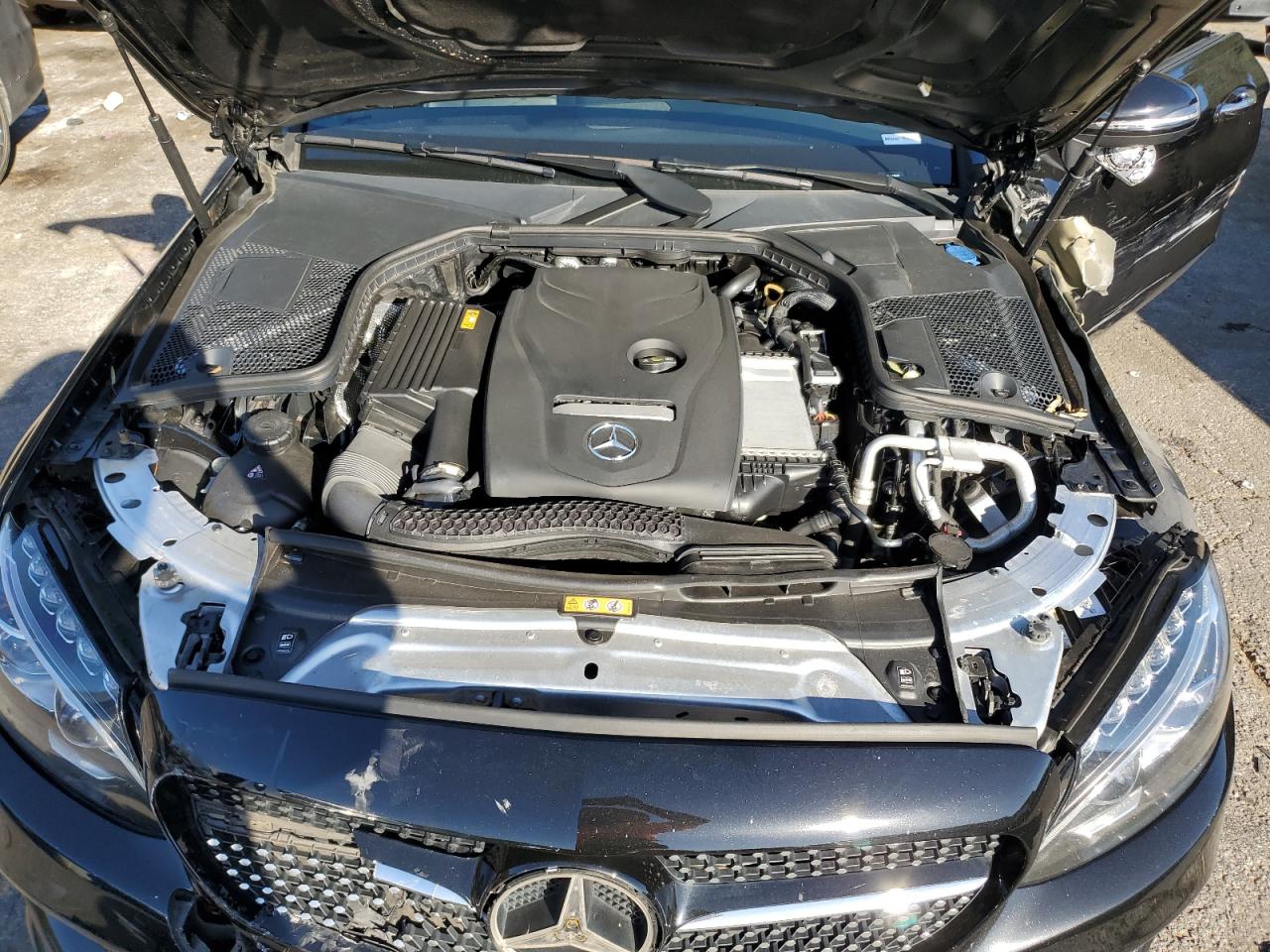 2018 Mercedes-Benz C-klasse VIN WDDWJ4JB5JF678603 Copart auction photo, front end damage thumbnail 11