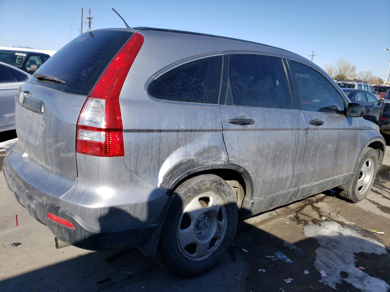 2007 Honda CR-V VIN JHLRE48387C099435 Copart auction photo, rear end / side damage thumbnail 3