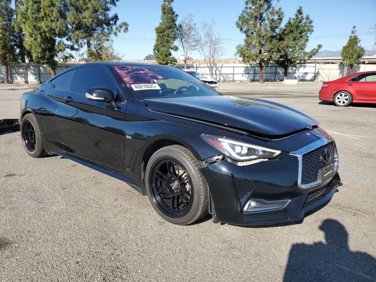 2019 Infiniti Q60 VIN JN1EV7EL8KM290926 Copart auction photo, side / front end damage thumbnail 4