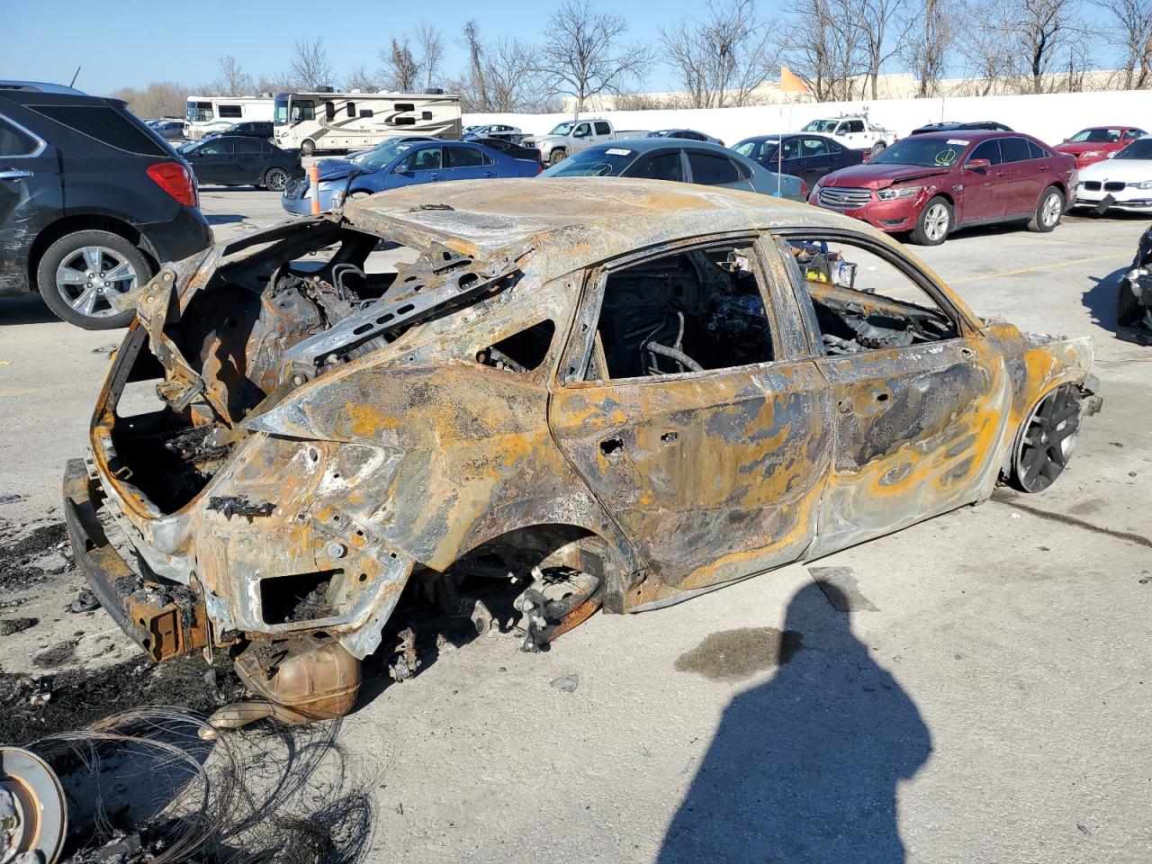 2023 Honda Civic VIN 19XFL2H84PE001368 Copart auction photo, burn damage thumbnail 3